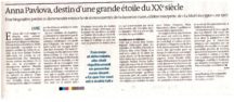 Anna Pavlova Le Monde